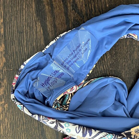 By Anthropologie Swimsuit Women’s 3X Plus Smocked Off-The-Shoulder One-Piece - Picture 9 of 11